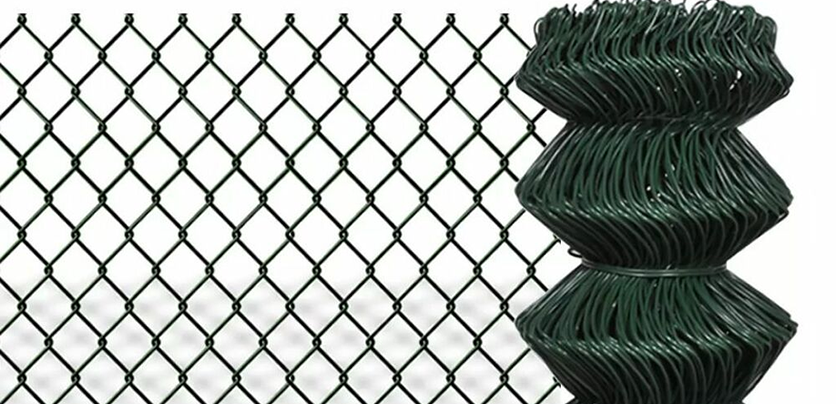 Galvanized chain link fence 112